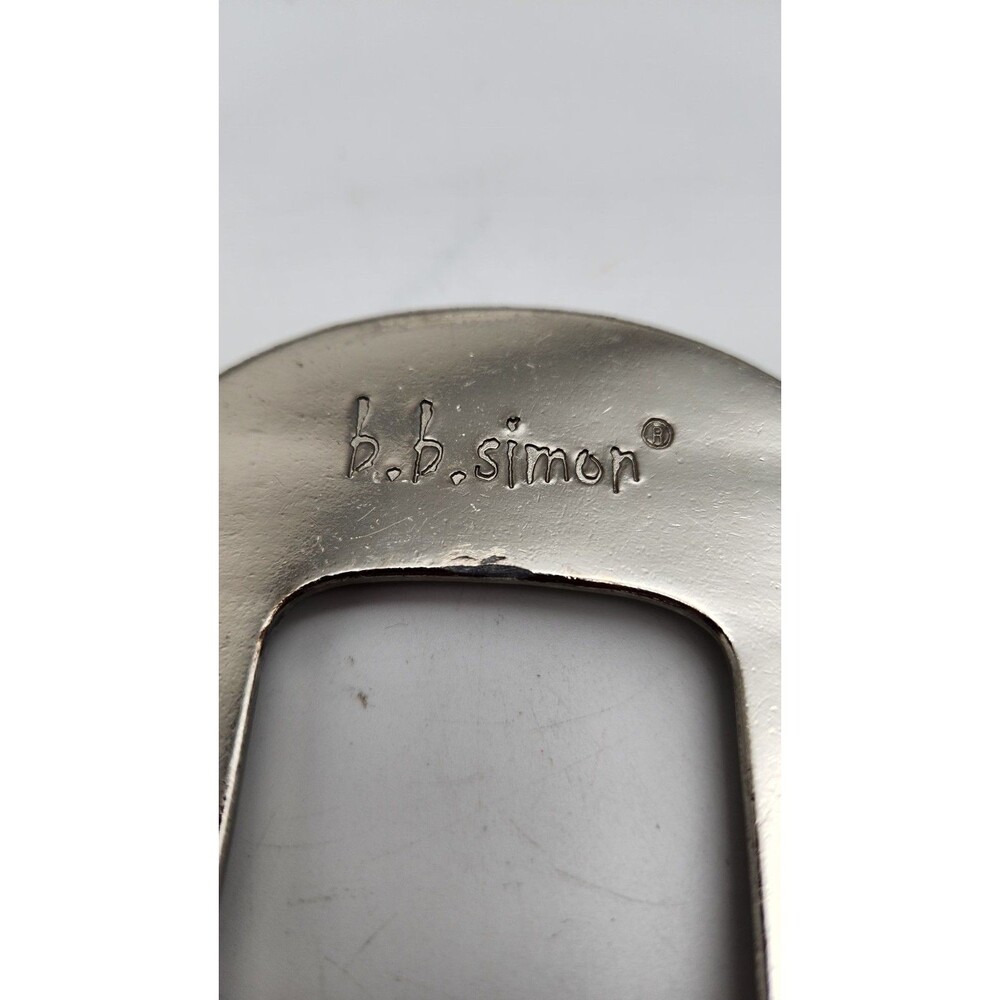 Western BB Simon Ornate Amethyst Accented Belt Buckle For  1.5"  Belt Width. - Picture 2 of 4